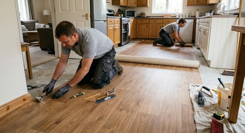 Linoleum Flooring Replacement in Woodinville, WA