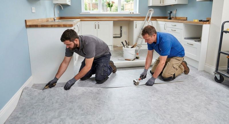 Sheet Linoleum Installation in Woodinville, WA