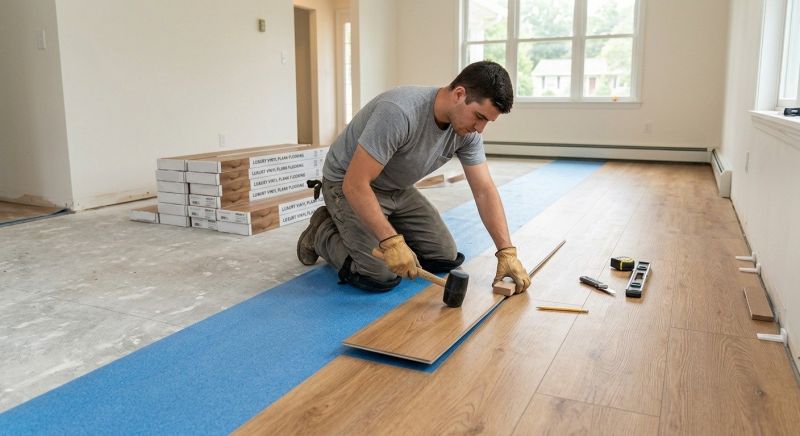 Vinyl Plank Floor Installation in Woodinville, WA