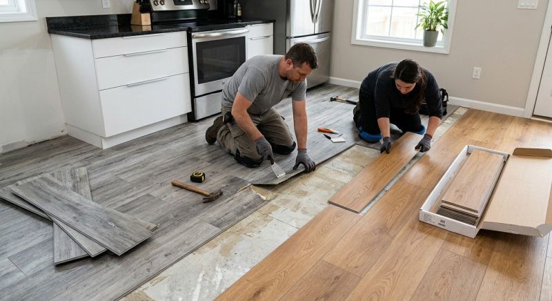 Vinyl Tile Replacement in Woodinville, WA